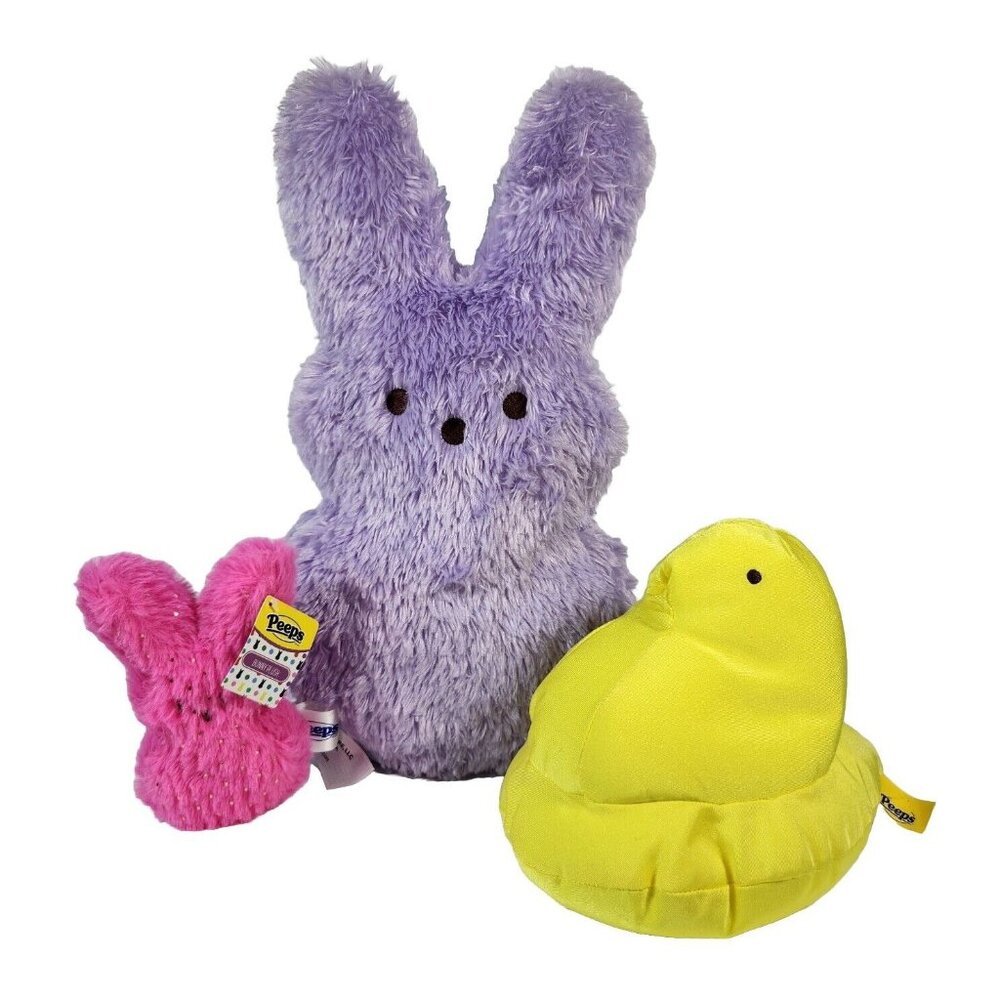 Peeps Plush Stuffed Animal Just Born 17” Bunny Rabbit Easter Decor